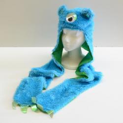 furry monster hat w/long arms and 