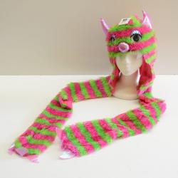furry monster hat w/long arms and 