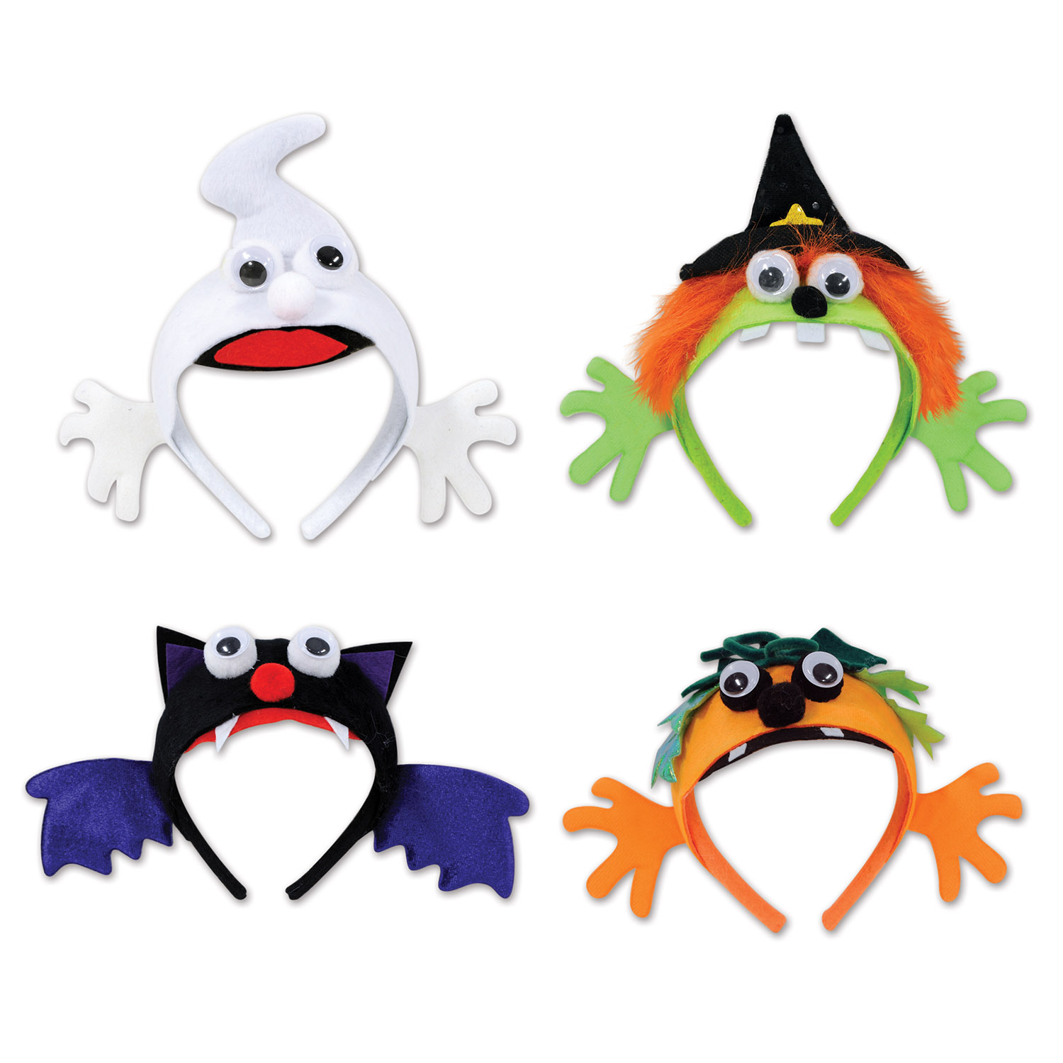 Halloween Headbands (assorted designs w/snapon headband)