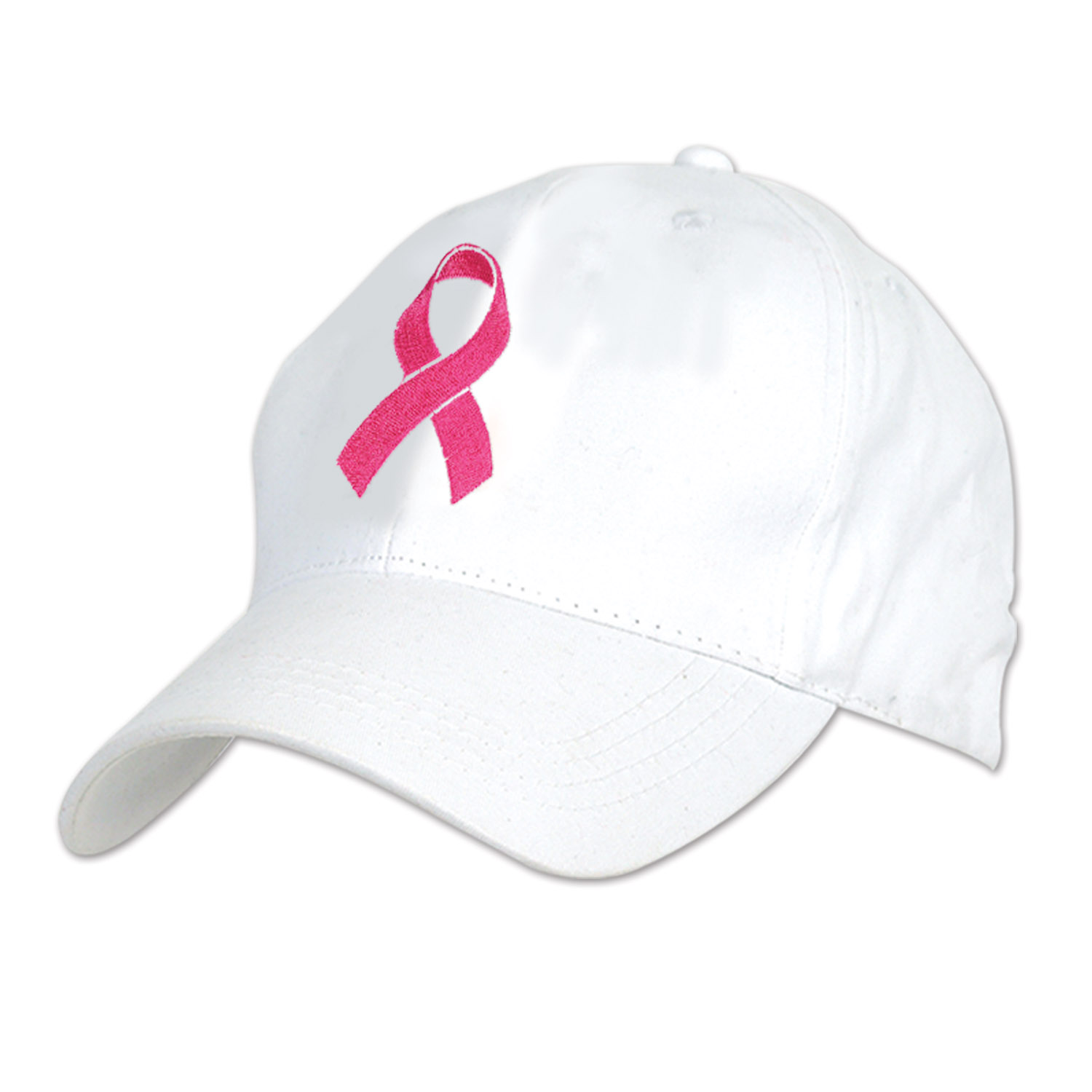 Embroidered Pink Ribbon Cap (adjustable)